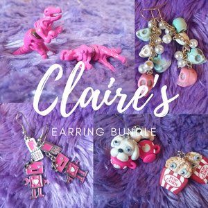 CLAIRE'S Five Pair Earring Bundle